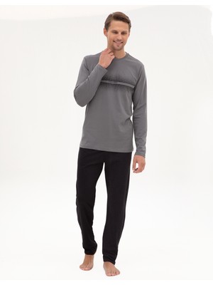 Pierre Cardin Erkek Koyu Gri Pijama Takımı 50322634-VR080