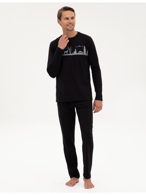 Pierre Cardin Erkek Siyah Pijama Takımı 50322636-001