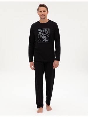 Pierre Cardin Erkek Siyah Pijama Takımı 50322653-001