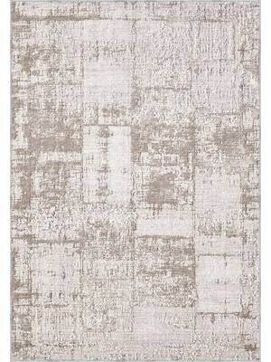 Sagrada Modern Krem Polyester ve Pamuklu Yıkanabilir Kaydırmaz Taban Dijital Baskı Halı