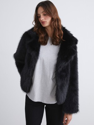 Lc Waikiki Yeni Sezon Ceket Yaka Kadın Kürk Mont