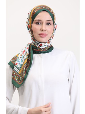 Ottoman Şal 70251-08 Zümrüt Yeşili Kırmızı