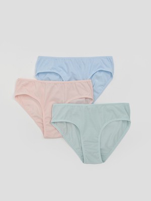 Lc Waikiki Yeni Sezon Basic Kız Çocuk Külot 3'lü