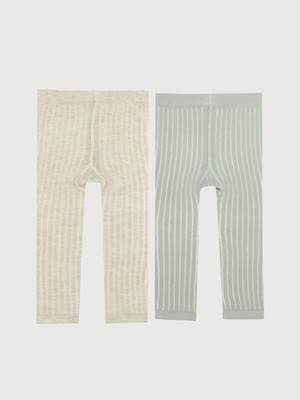 Lc Waikiki Yeni Sezon Çizgili Kız Çocuk Külotlu Çorap 2'li