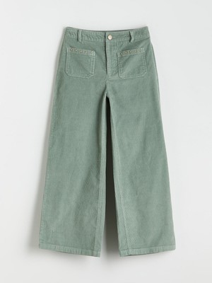 Lc Waikiki Yeni Sezon Wideleg Kız Çocuk Kadife Pantolon