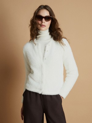 Lc Waikiki Yeni Sezon Bisiklet Yaka Kadın Triko Hırka