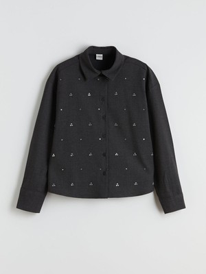 Lc Waikiki Yeni Sezon Taşlı Kız Çocuk Gömlek