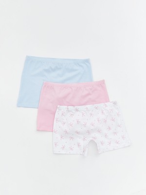 Lc Waikiki Yeni Sezon Beli Lastikli Kız Çocuk Boxer 3'lü