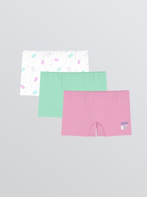 Lc Waikiki Yeni Sezon Baskılı Kız Çocuk Boxer 3'lü