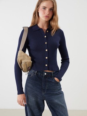 Lc Waikiki Yeni Sezon Polo Yaka Kadın Triko Hırka