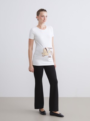 Lc Waikiki Yeni Sezon Beli Lastikli Ispanyol Paça Kadın Tayt