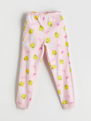 Lc Waikiki Yeni Sezon Beli Lastikli Tweety Baskılı Kız Çocuk Pijama Alt