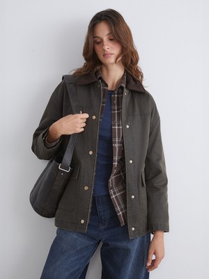 Lc Waikiki Yeni Sezon Gömlek Yaka Kadın Mont