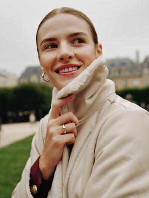 Lc Waikiki Yeni Sezon Kadın Biker Yaka Düz Deri Görünümlü Mont