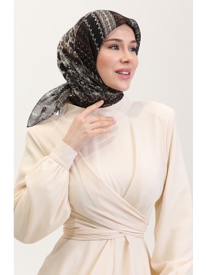 Kehribar Eşarp 70291-11 Kahverengi