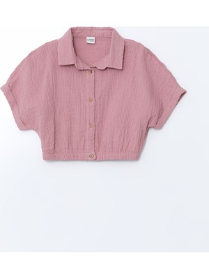 Lc Waikiki Yeni Sezon Kısa Kollu Müslin Kız Çocuk Gömlek