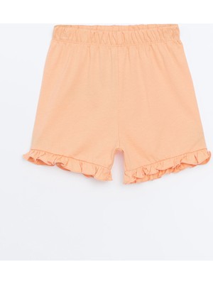 Lc Waikiki Yeni Sezon Beli Lastikli Basic Kız Çocuk Şort