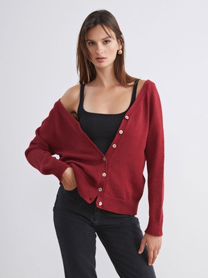 Lc Waikiki Yeni Sezon V Yaka Kadın Triko Hırka