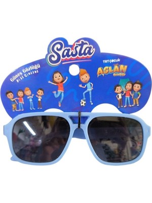 Sasta Lisanslı Aslan Buluşçu Gözlük 602159-MAVI Yuvarlak