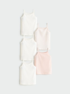 Lc Waikiki Yeni Sezon Kare Yaka Kız Çocuk Atlet 5'li