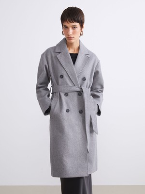 Lc Waikiki Yeni Sezon Kruvaze Yaka Kadın Kaşe Kaban