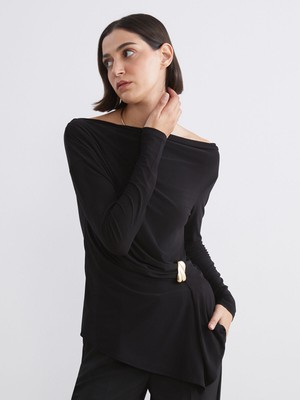 Lc Waikiki Yeni Sezon Kayık Yaka Büzgülü Bluz