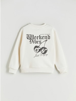 Lc Waikiki Yeni Sezon Bisiklet Yaka Kız Çocuk Sweatshirt