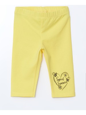 Lc Waikiki Yeni Sezon Beli Lastikli Baskılı Kız Çocuk Tayt