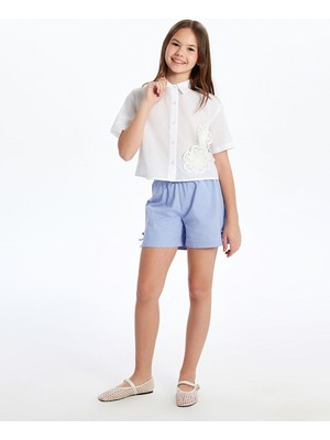 Lc Waikiki Yeni Sezon Çiçekli Kız Çocuk Gömlek