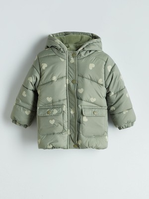 Lc Waikiki Yeni Sezon Kapüşonlu Uzun Kollu Kız Çocuk Şişme Mont