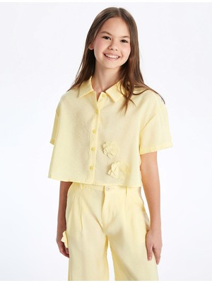 Lc Waikiki Yeni Sezon Çiçekli Kız Çocuk Gömlek