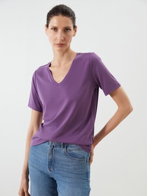 Lc Waikiki Yeni Sezon V Yaka Kadın Tişört