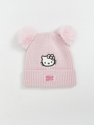 Lc Waikiki Yeni Sezon Kız Çocuk Hello Kitty Nakışlı Ponponlu Triko Bere