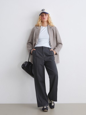 Lc Waikiki Yeni Sezon Geniş Paça Pileli Kadın Pantolon