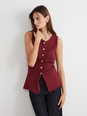 Lc Waikiki Yeni Sezon Bisiklet Yaka Kadın Triko Yelek