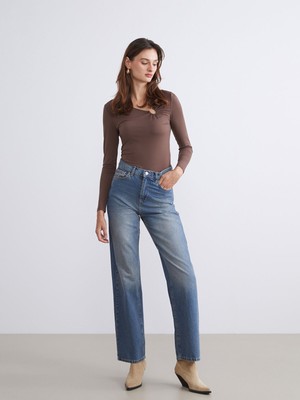 Lc Waikiki Yeni Sezon Straight Fit Kadın Jean Pantolon