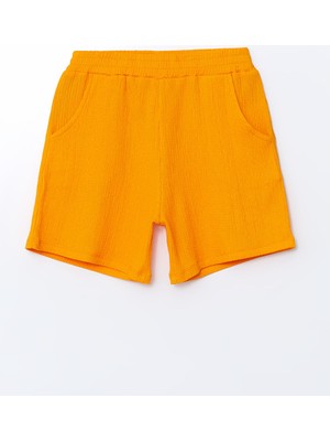 Lc Waikiki Yeni Sezon Beli Lastikli Kız Çocuk Şort