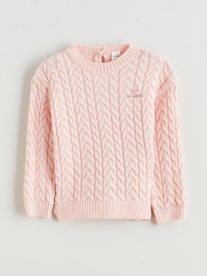 Lc Waikiki Yeni Sezon Bisiklet Yaka Uzun Kollu Kız Çocuk Kazak