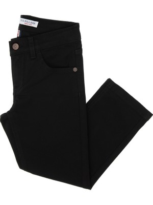 U.s. Polo Assn. Erkek Çocuk Siyah Pantolon (Kanvas-Chino) 50317183-VR046
