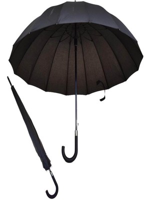 Bastonlu 16 Tel Fiber Çoban Şemsiye