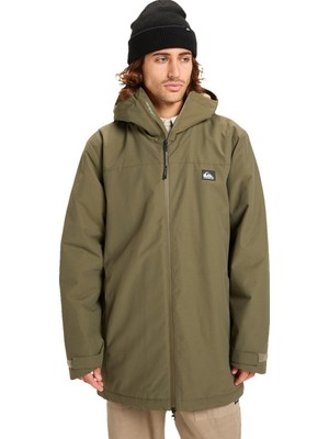 Quiksilver Overcast 3k Parka Erkek Yeşil Ceket