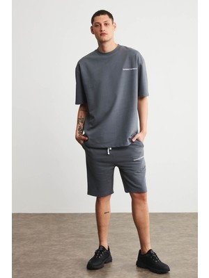 Grimelange Buga Comfort Koyu Gri Şort & Bermuda