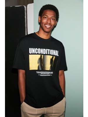 Grimelange Uncondıtıonal Oversize Siyah T-shirt