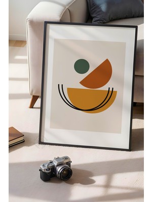 Bauhaus Serisi Siyah Çerçeveli Poster, Tablo NO:100