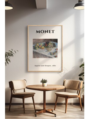 Claude Monet Serisi Ahşap Çerçeveli Poster, Tablo Duvar Dekoru No:7