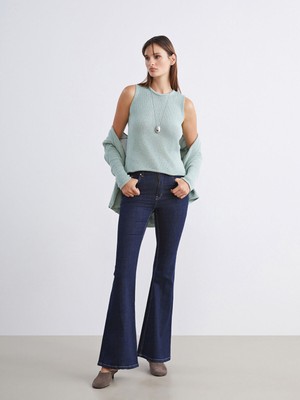 Lc Waikiki Yeni Sezon Flare Kadın Jean Pantolon