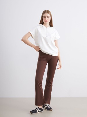 Lc Waikiki Yeni Sezon Beli Lastikli Ispanyol Paça Kadın Spor Tayt