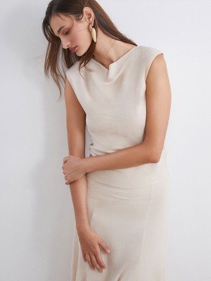 Lc Waikiki Yeni Sezon Dökümlü Yaka Dokulu Bluz