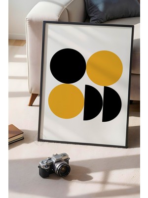 Bauhaus Serisi Siyah Çerçeveli Poster, Tablo NO:102