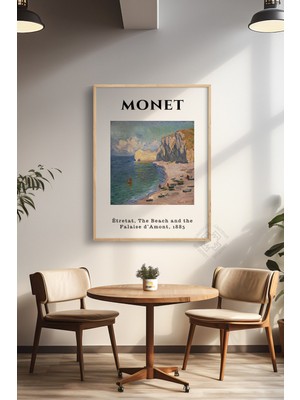 Claude Monet Serisi Ahşap Çerçeveli Poster, Tablo Duvar Dekoru No:4